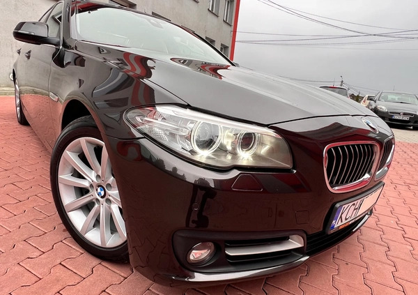 BMW Seria 5 cena 72900 przebieg: 198339, rok produkcji 2015 z Międzylesie małe 631